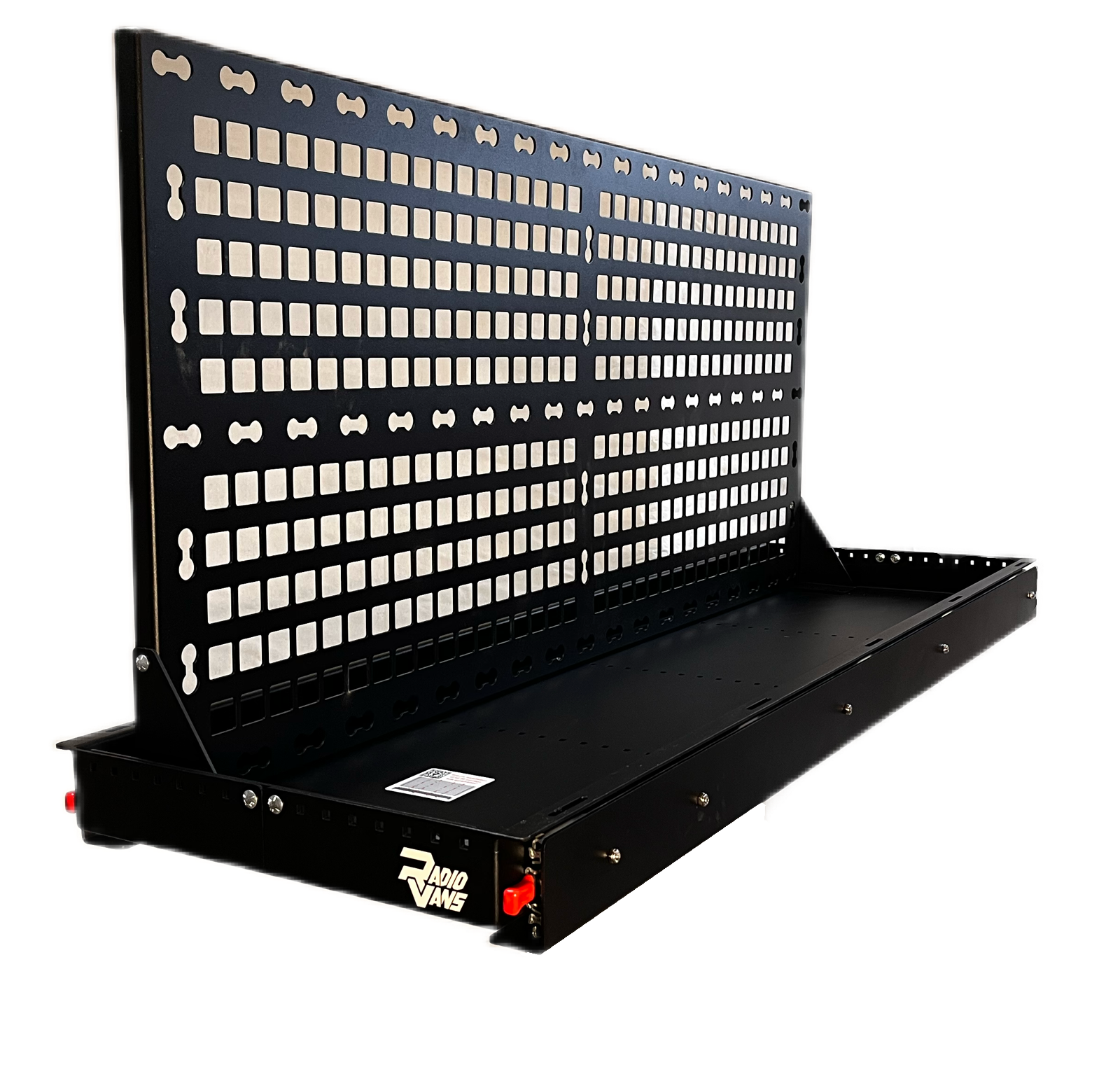 Slide Out Bike Gear Tray and Gear Wall Radio Vans Wave